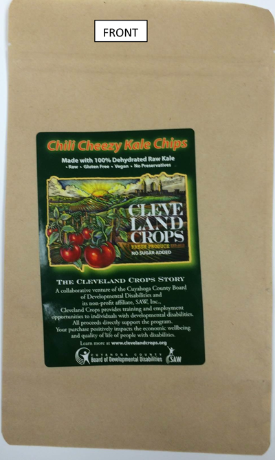 Solutions At Work, Inc. Issues Allergy Alert On Undeclared Raw Cashews In Cleveland Crops Chili Cheezy Kale Chips